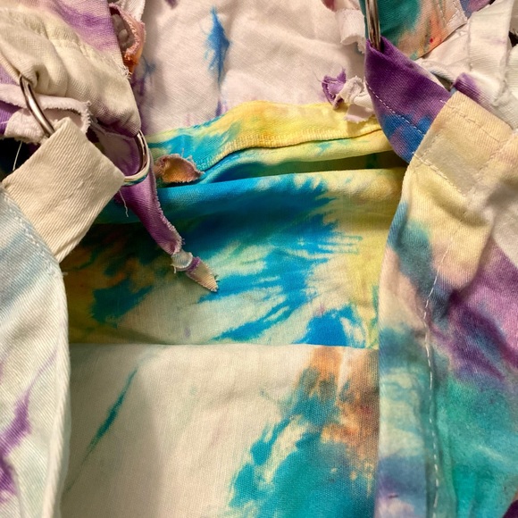 Tye dye homemade messenger style bag - Picture 5 of 5